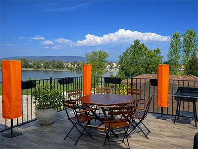 Terasz a Dunára panoráma